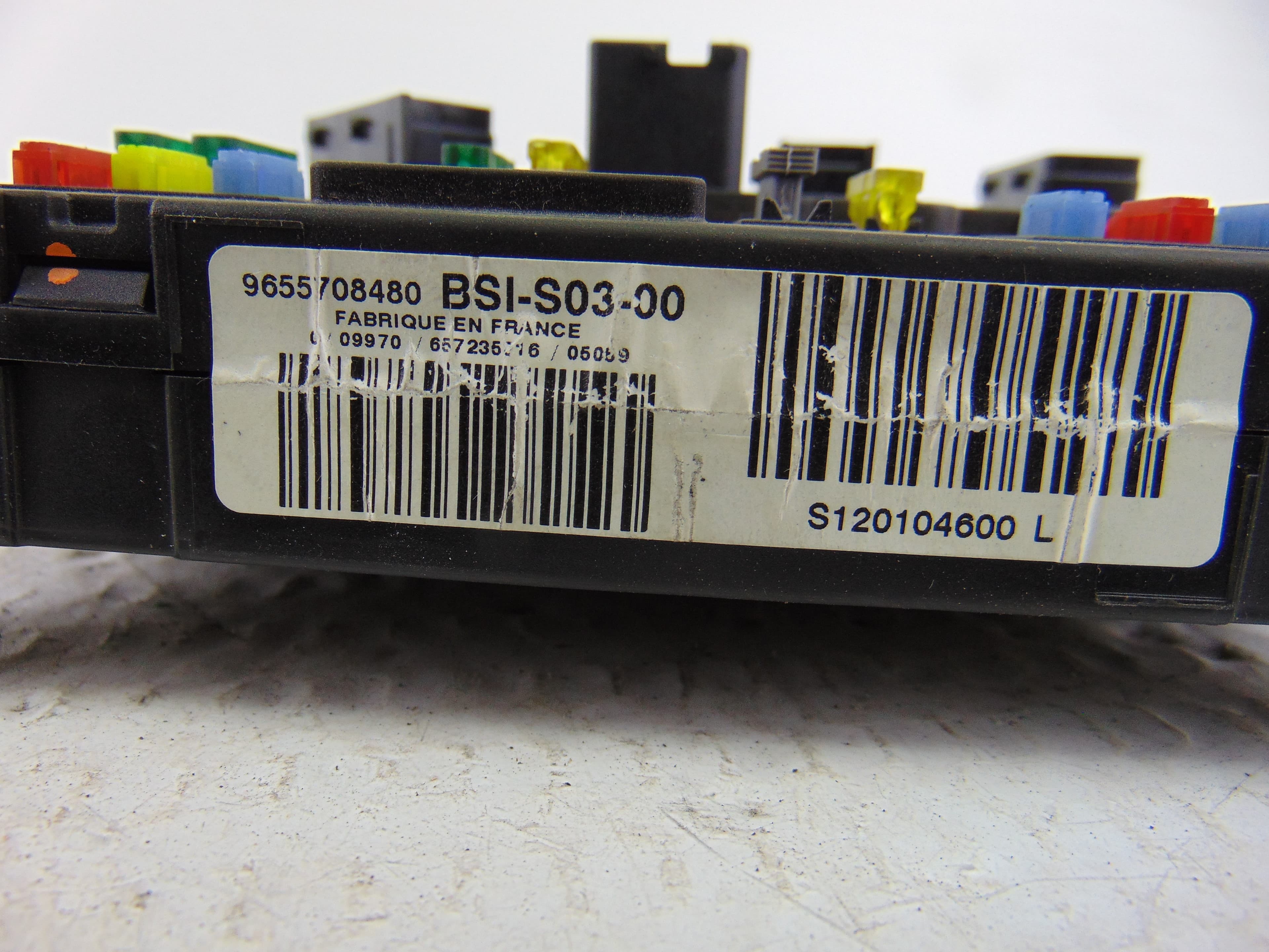 Caja reles / fusibles, Peugeot 407 ST Sport 2005, 9655708480 usado 2