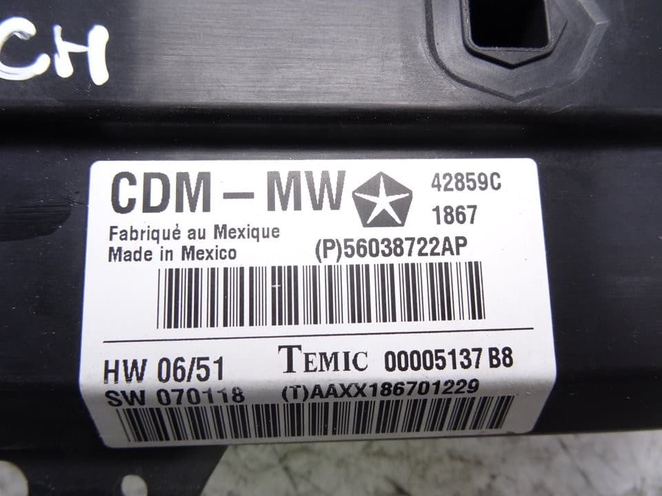 Módulo confort, Chrysler 300C (Le/lx) 3.0 Crd 2009, 56038722AP usado 2