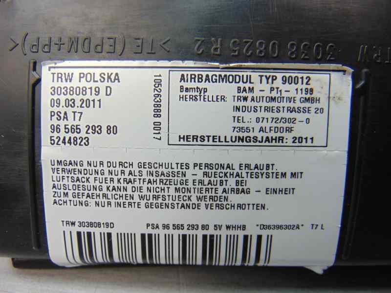 Airbag lateral derecho, Peugeot 308 Confort, 9656529380 usado 3