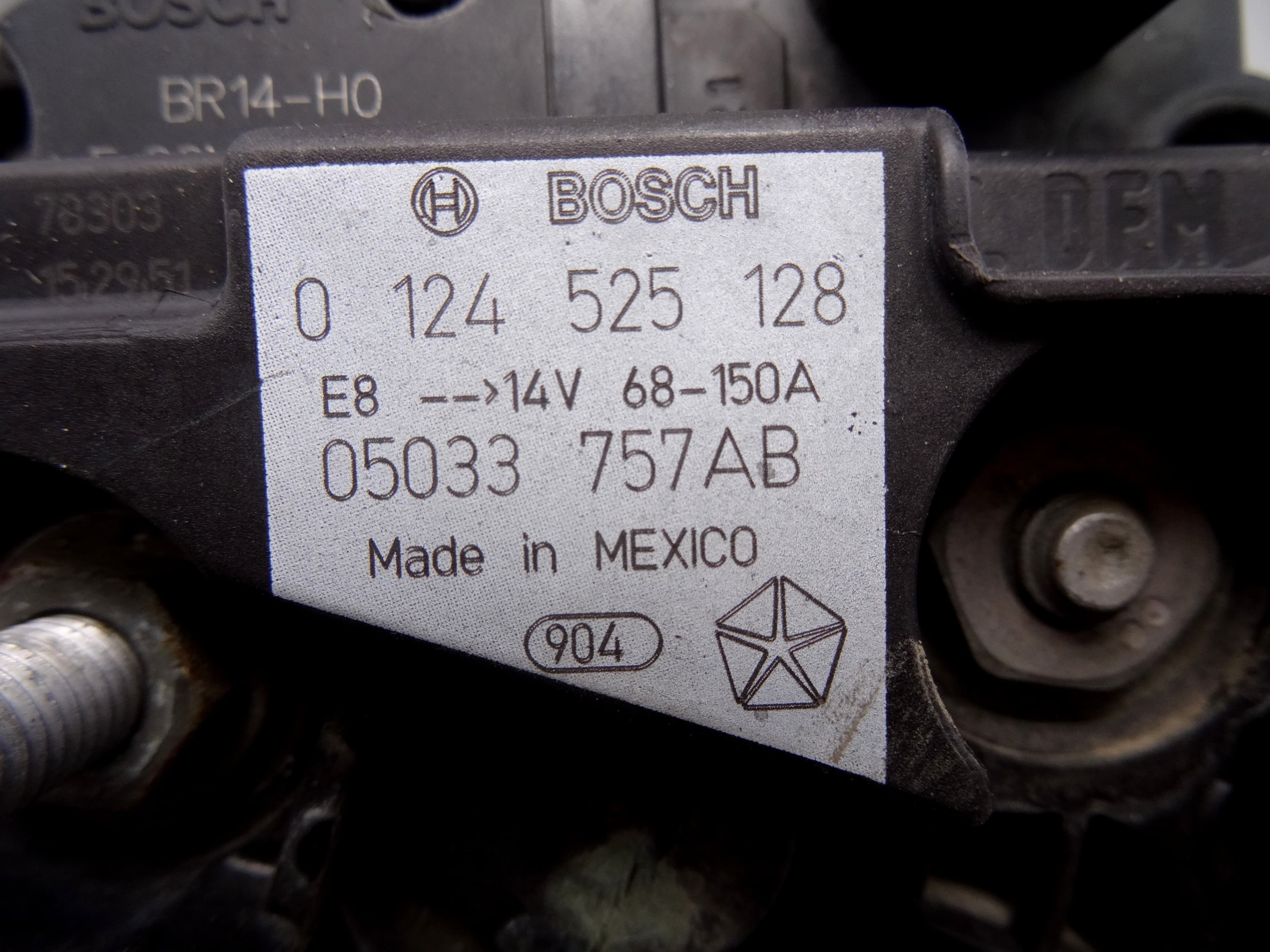Alternador, Dodge Caliber (Pm) S 2007, 05033757AB usado 3
