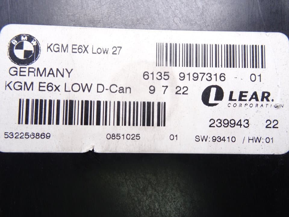 Módulo electrónico, BMW Serie 5 Berlina (E60) 530d 2009, 9197316 usado 3