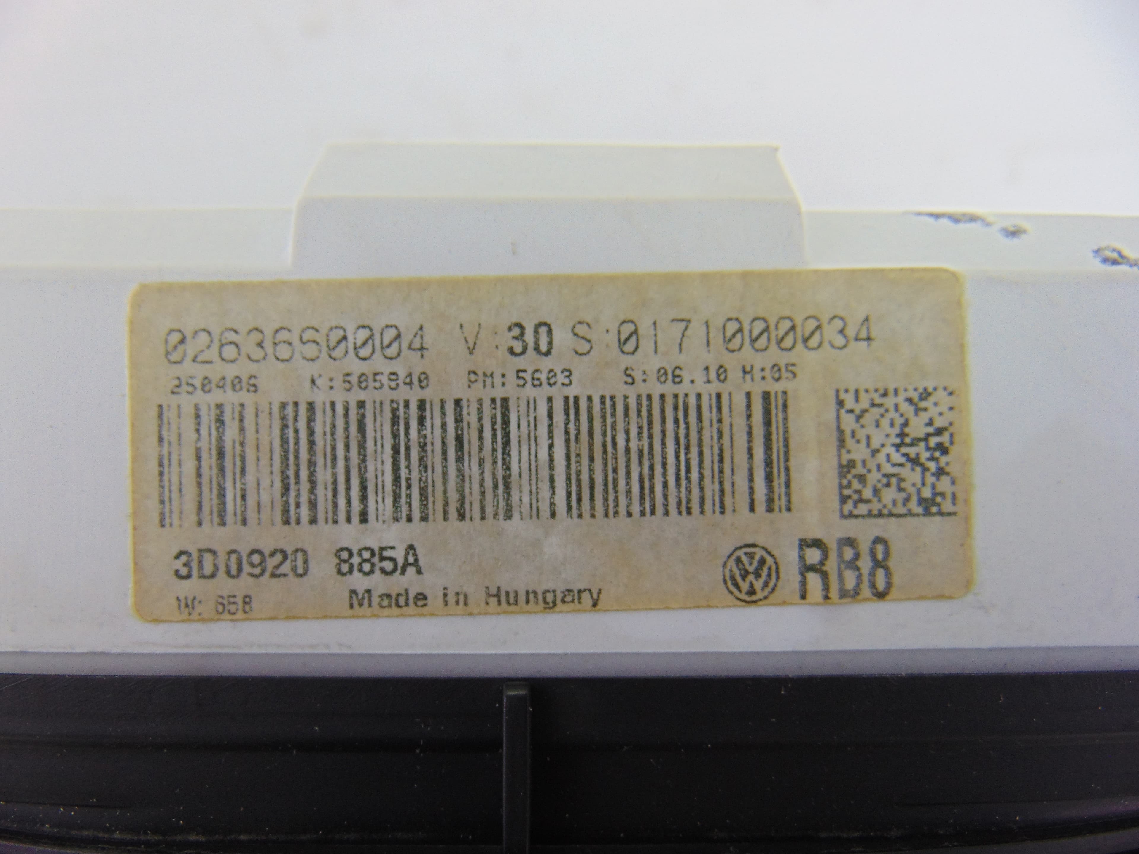 Cuadro instrumentos, 3D0920885A usado 3