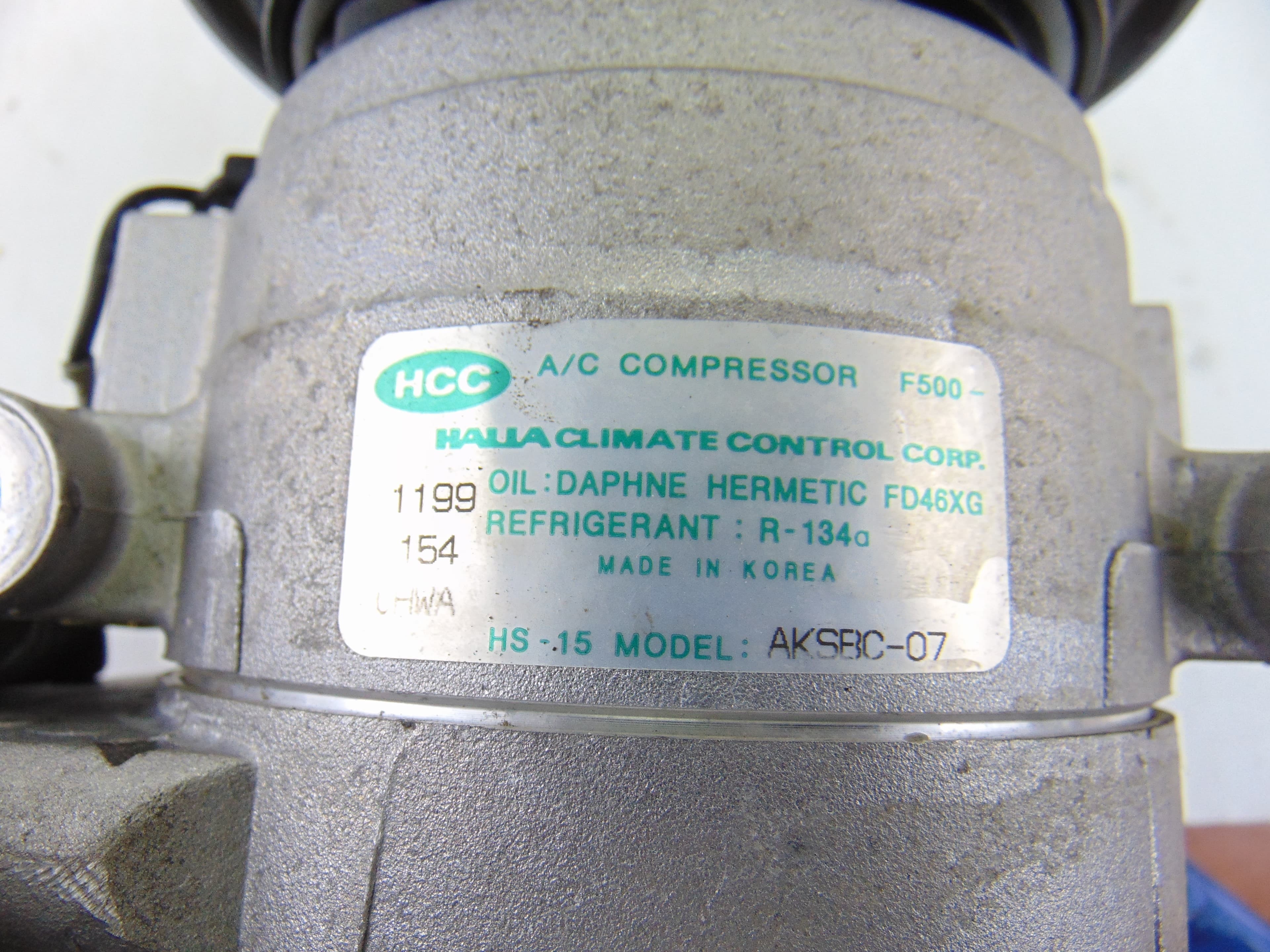 Compresor aire acondicionado, Hyundai Coupe (Rd) 1.6 Fx 1999 usado 3