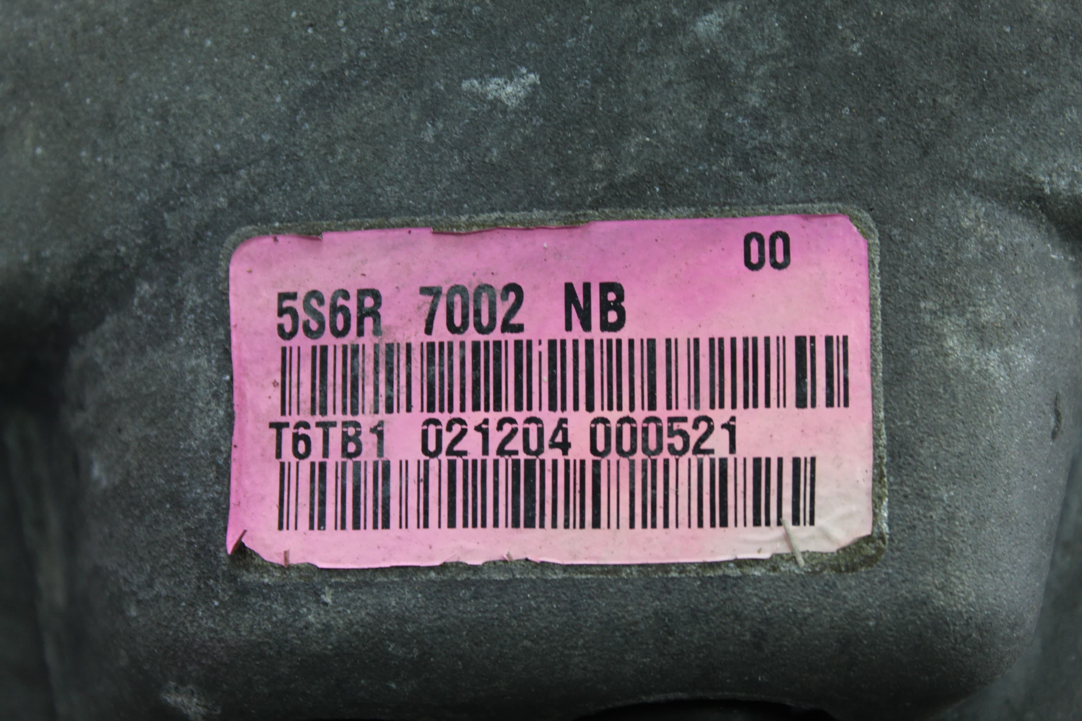 Caja cambios, Ford Fiesta (Cbk) Ambiente 2005, 5S6R7002NB usado 3
