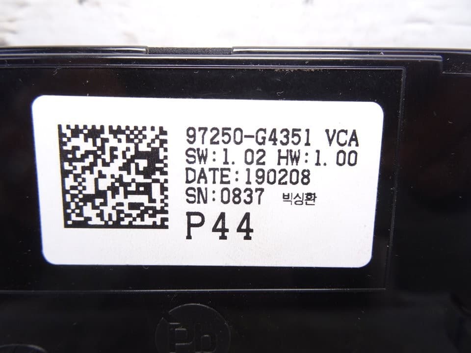 Mando climatizador, Hyundai I30 (Pd) go!+ 2019, 97250G4351 usado 3