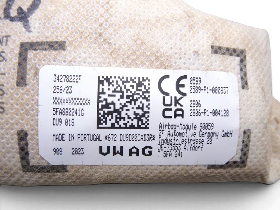 Airbag lateral izquierdo, Seat Leon (KL1) Fr Go 2022, 34278222F usado 3