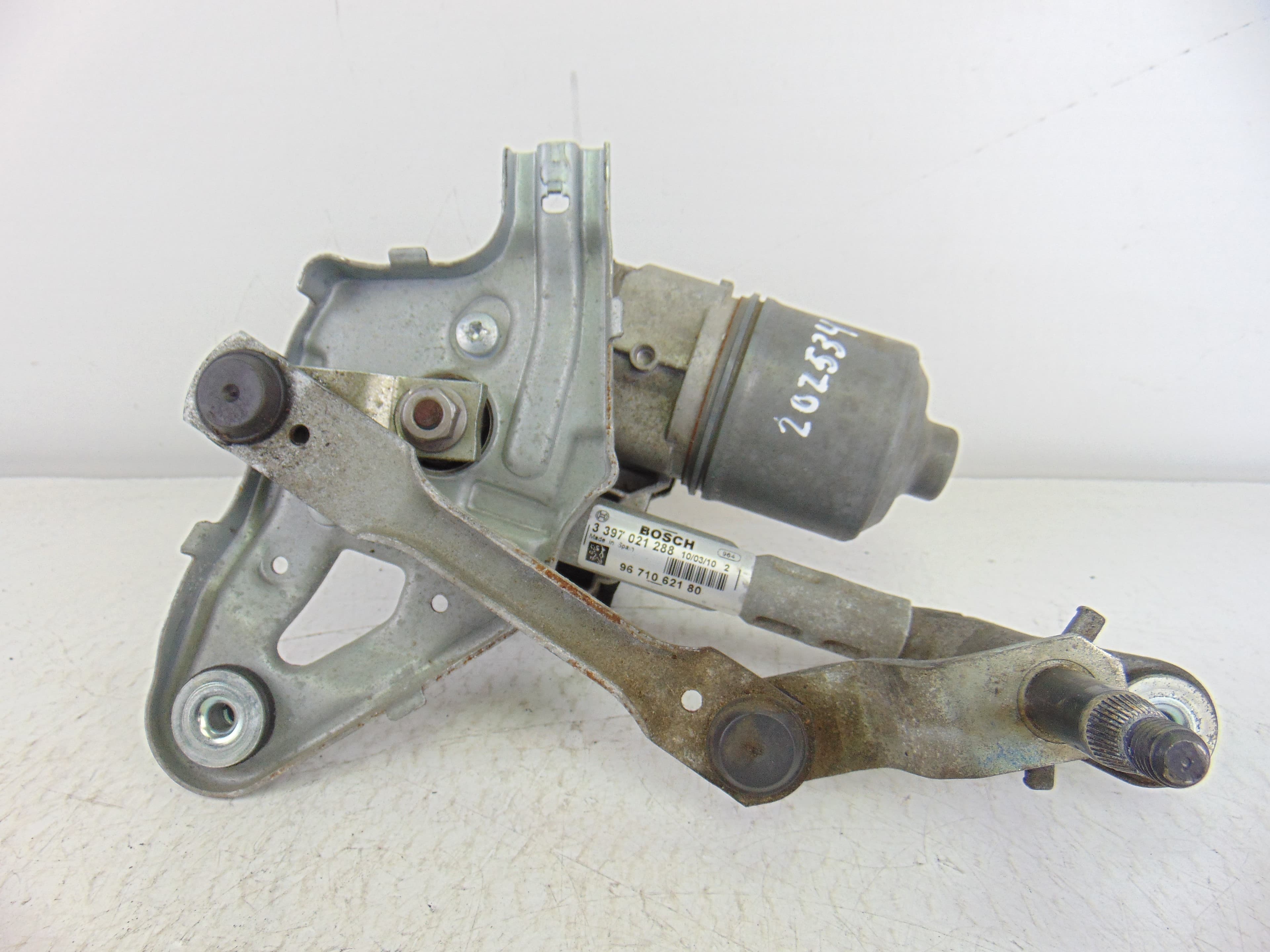 Motor limpia delantero, Peugeot 3008 Confort 2009, 9671062180 usado 4