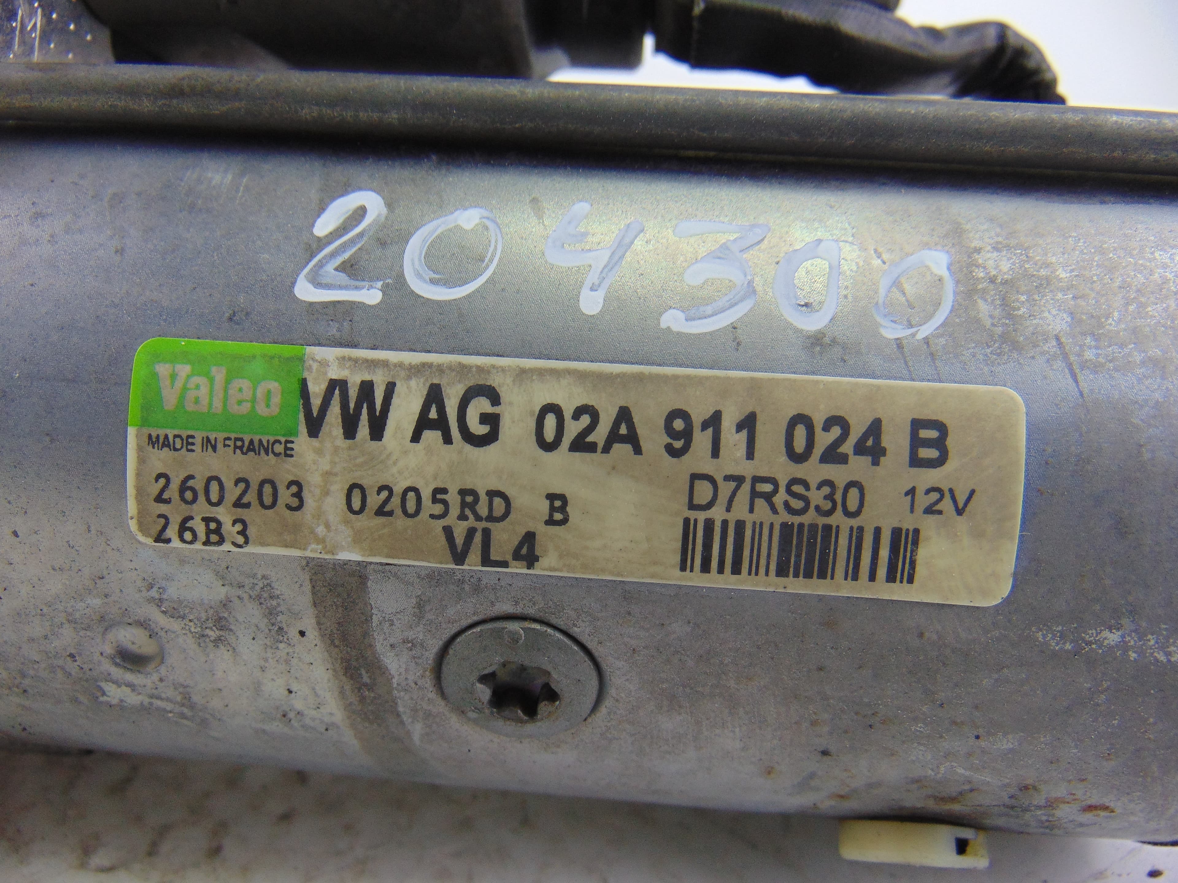 Motor arranque, Seat Leon (1M1) Signo 2003, 02A911024B usado 4