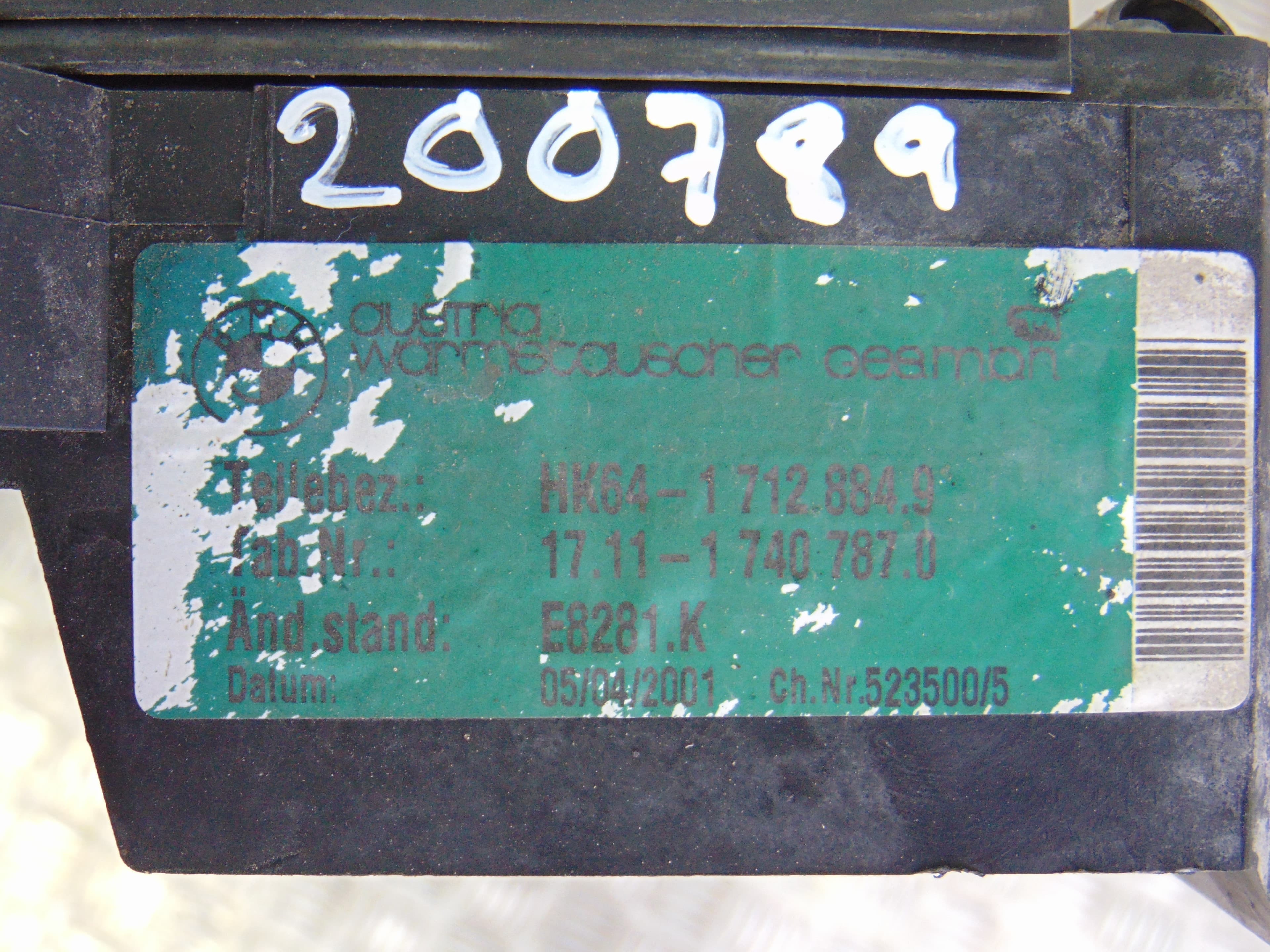 Panel frontal, BMW Serie 5 Berlina (E39) 525i 2001, 1740787 usado 4