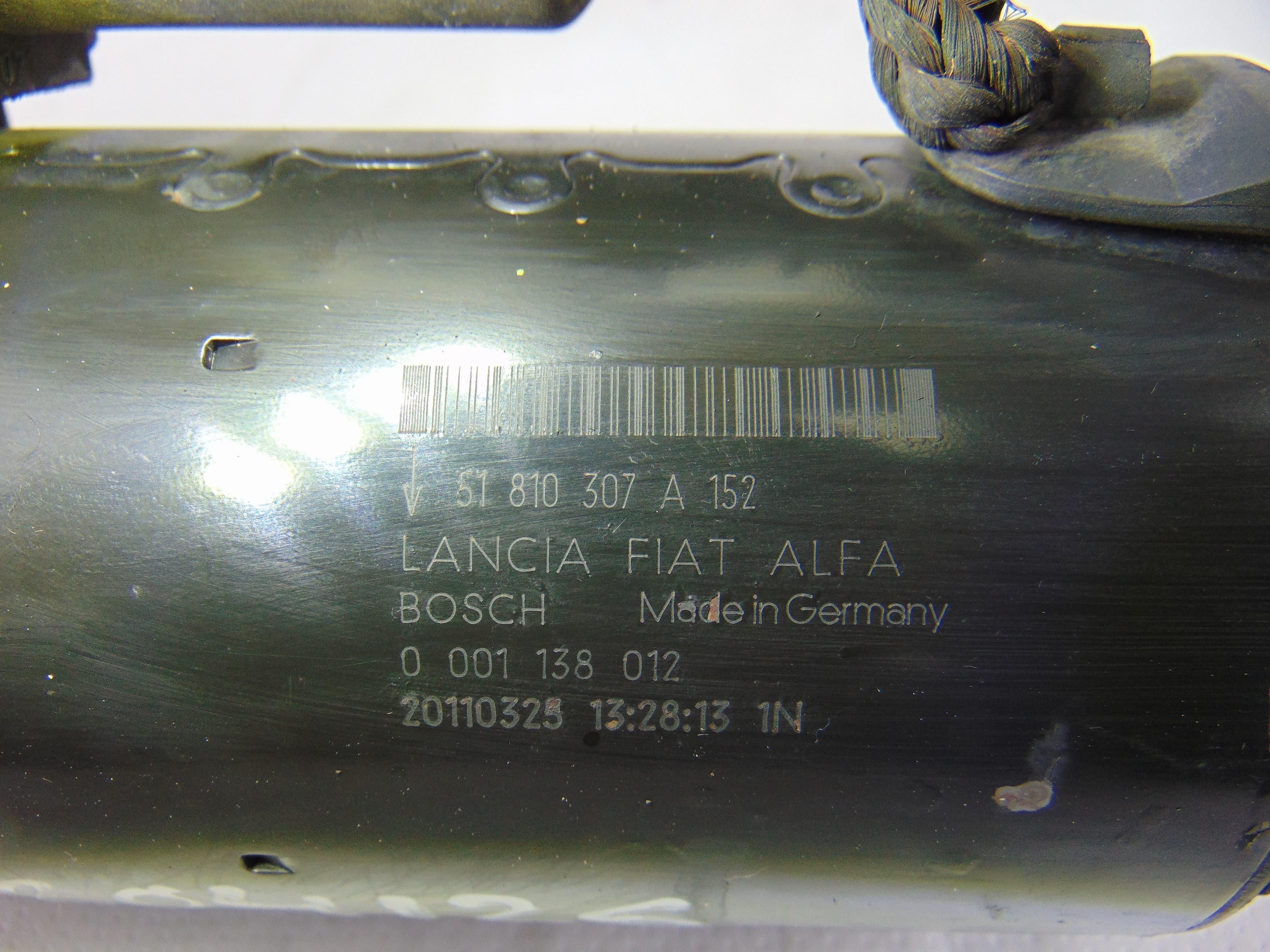 Motor arranque, Fiat Iii Evo Punto (199) Dynamic 2011, 51810307A usado 4