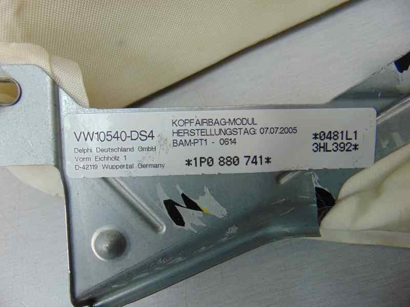 Airbag cortina delantero izquierdo, 1P0880741 usado 4