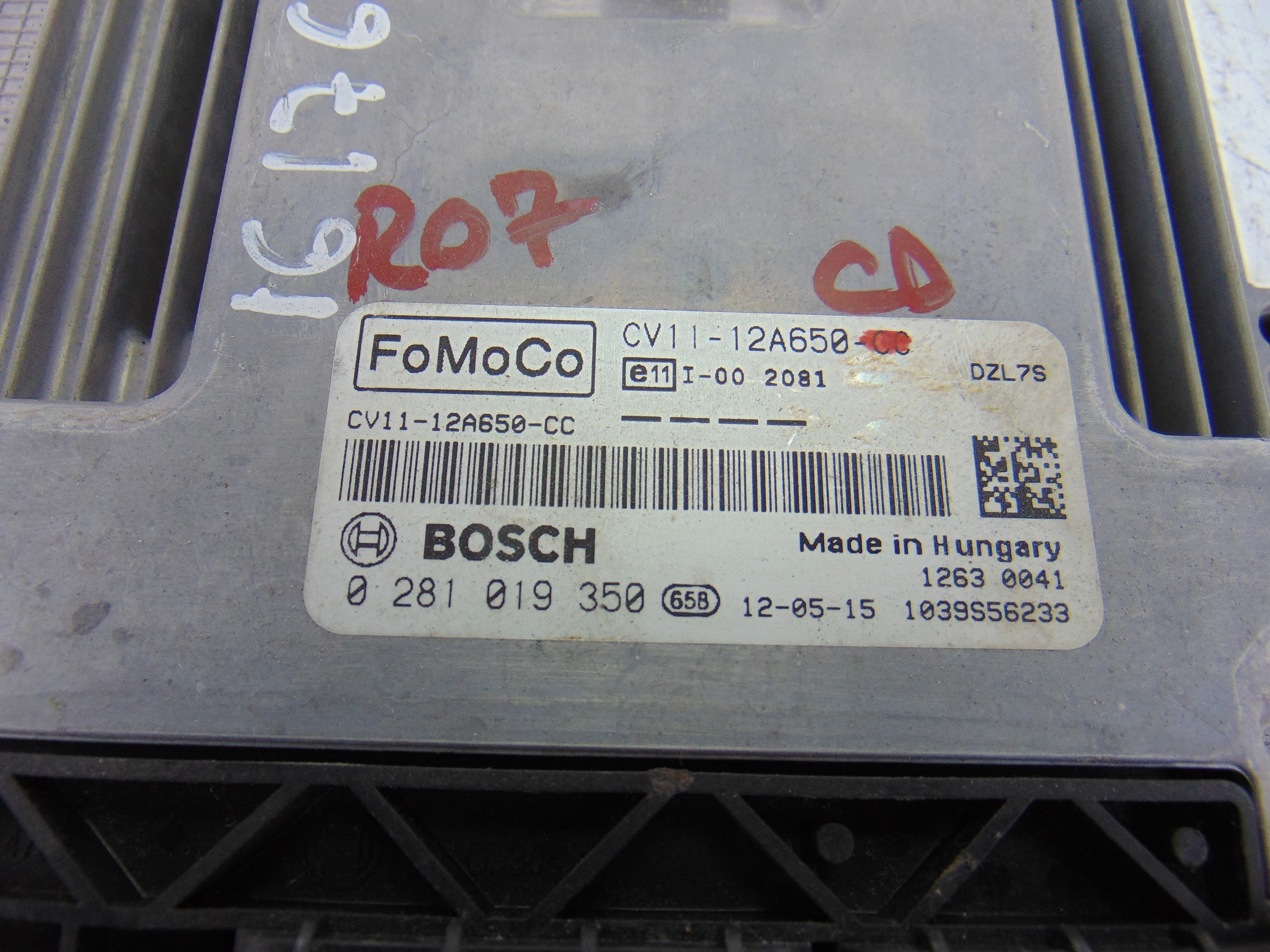 Centralita motor uce, CV11-12A650-CC usado 4