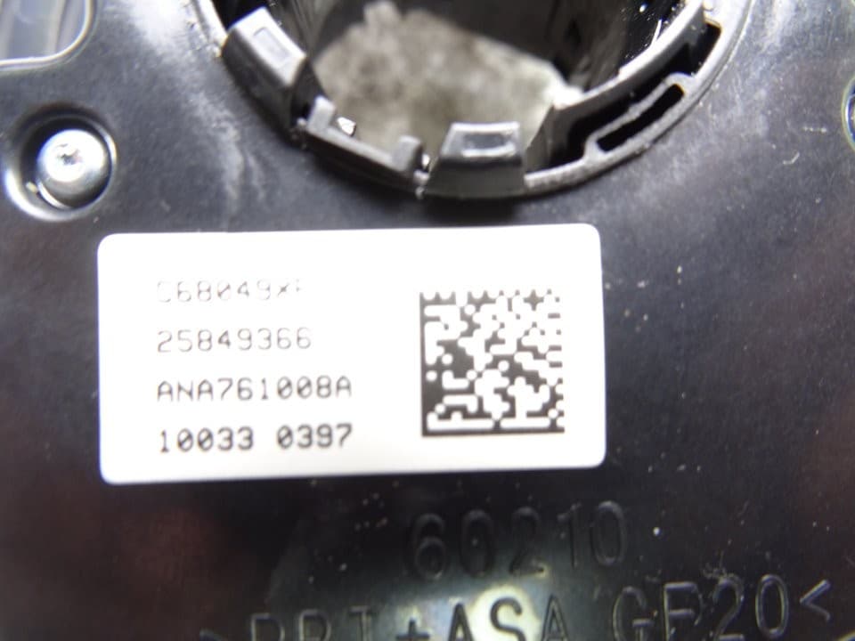 Anillo airbag, Chevrolet Cruze Ls 2011, 25947774 usado 4