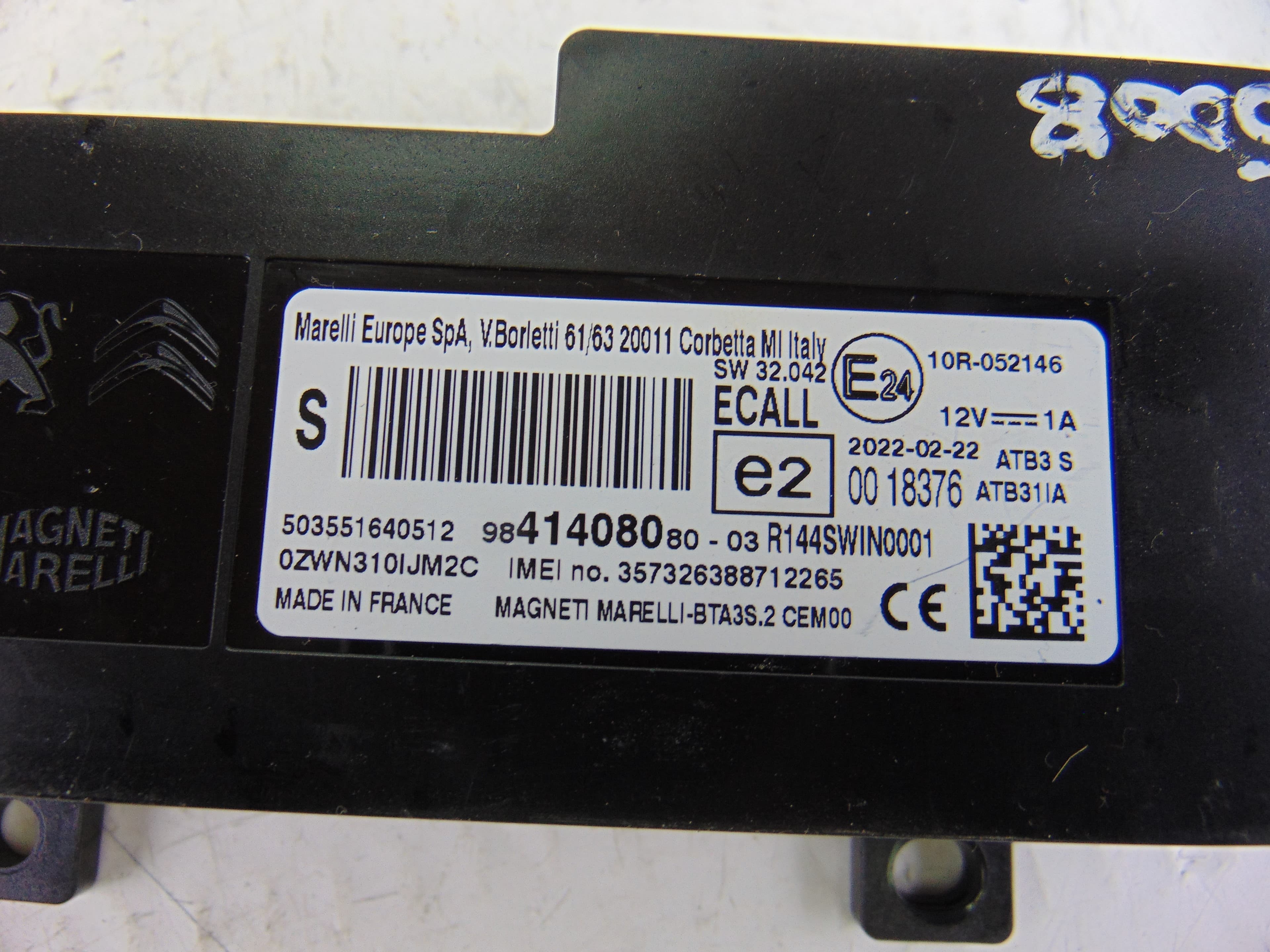 Módulo electrónico, Peugeot 5008 Active 2017, 9841408080 nuevo 4
