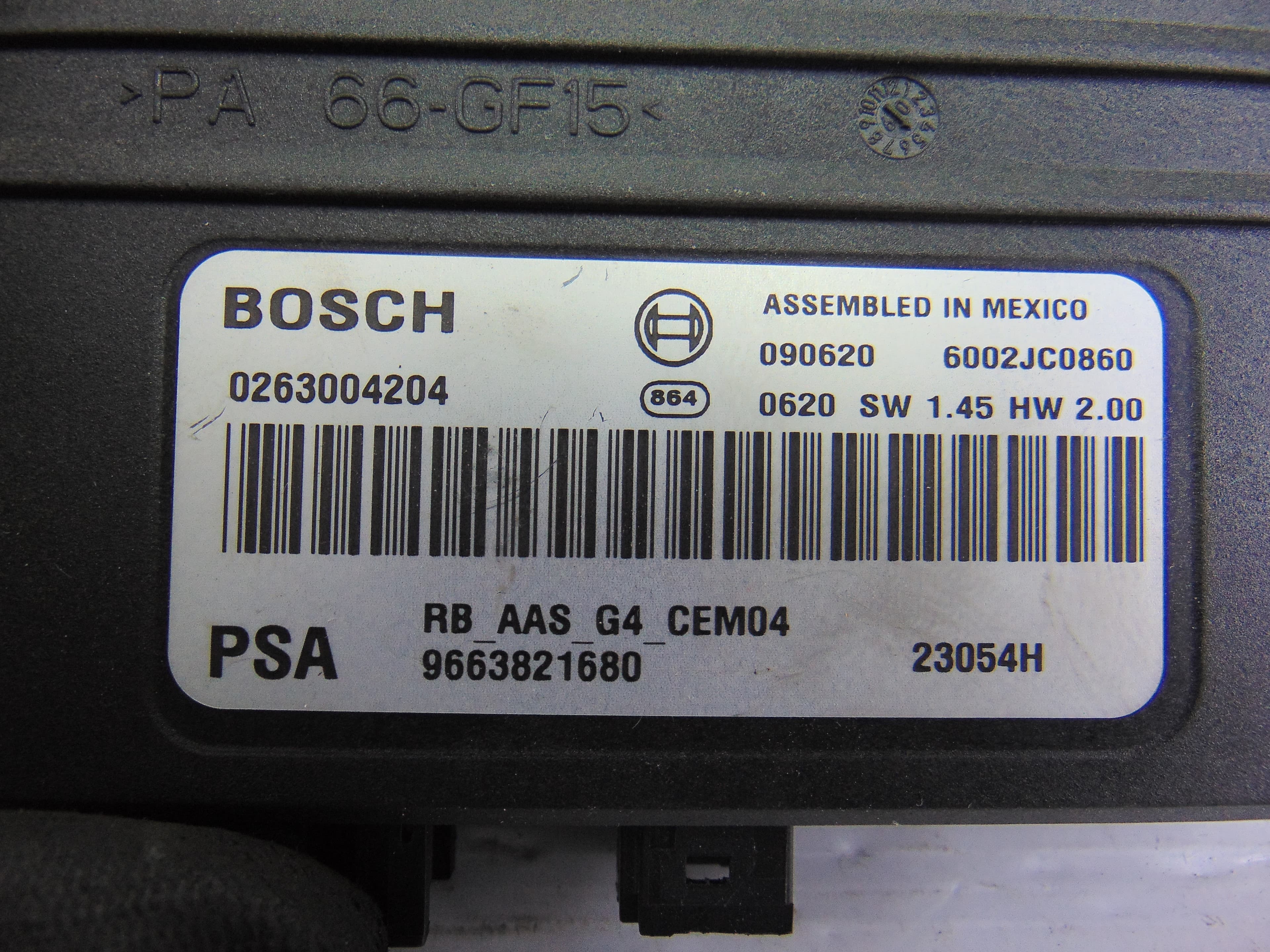Módulo electrónico, Peugeot 308 Premium 2009, 9663821680 usado 4