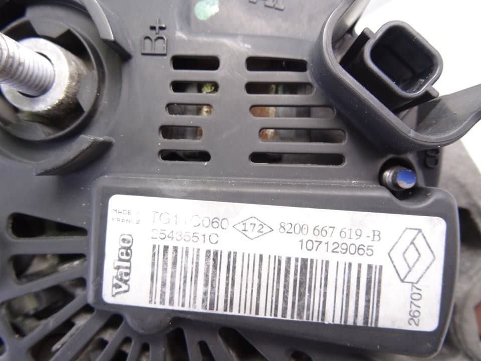 Alternador, Renault Scenic Ii (Jm) Authentique 2007, 8200667619B usado 4