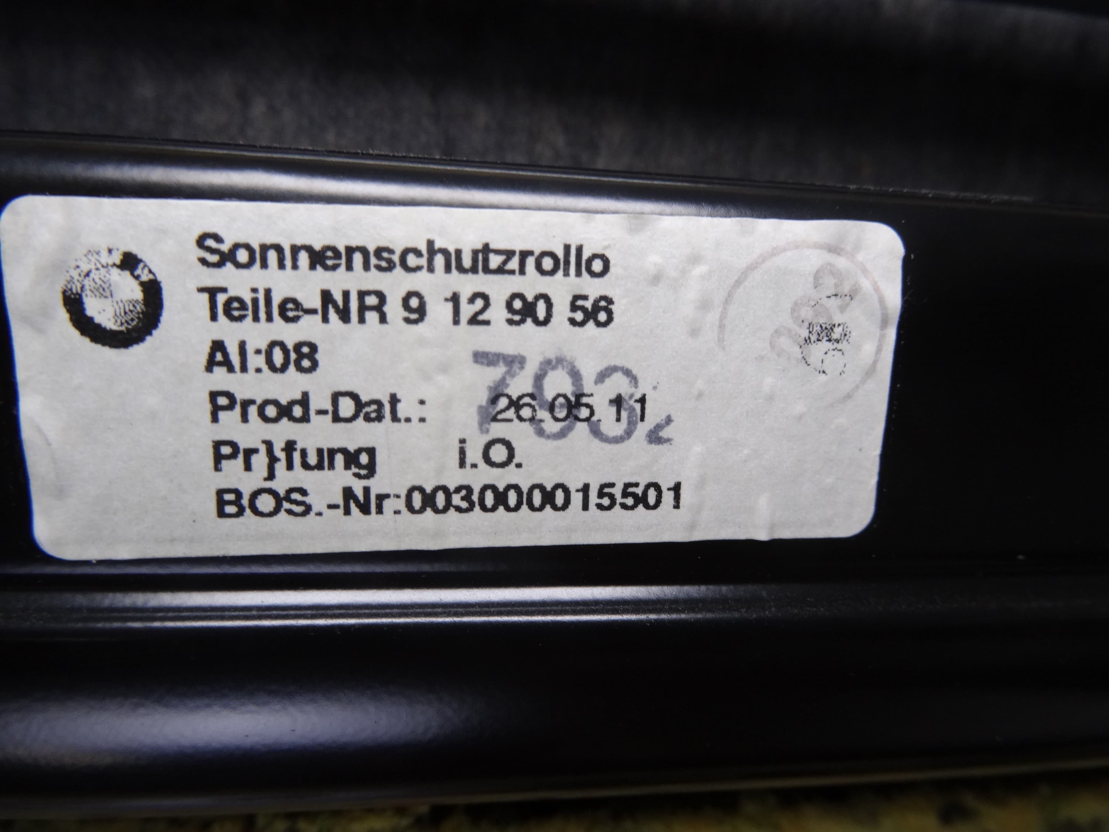 Bandeja trasera, BMW Serie 7 (F01/F02) 740d xDrive 2011, 9129056 usado 4