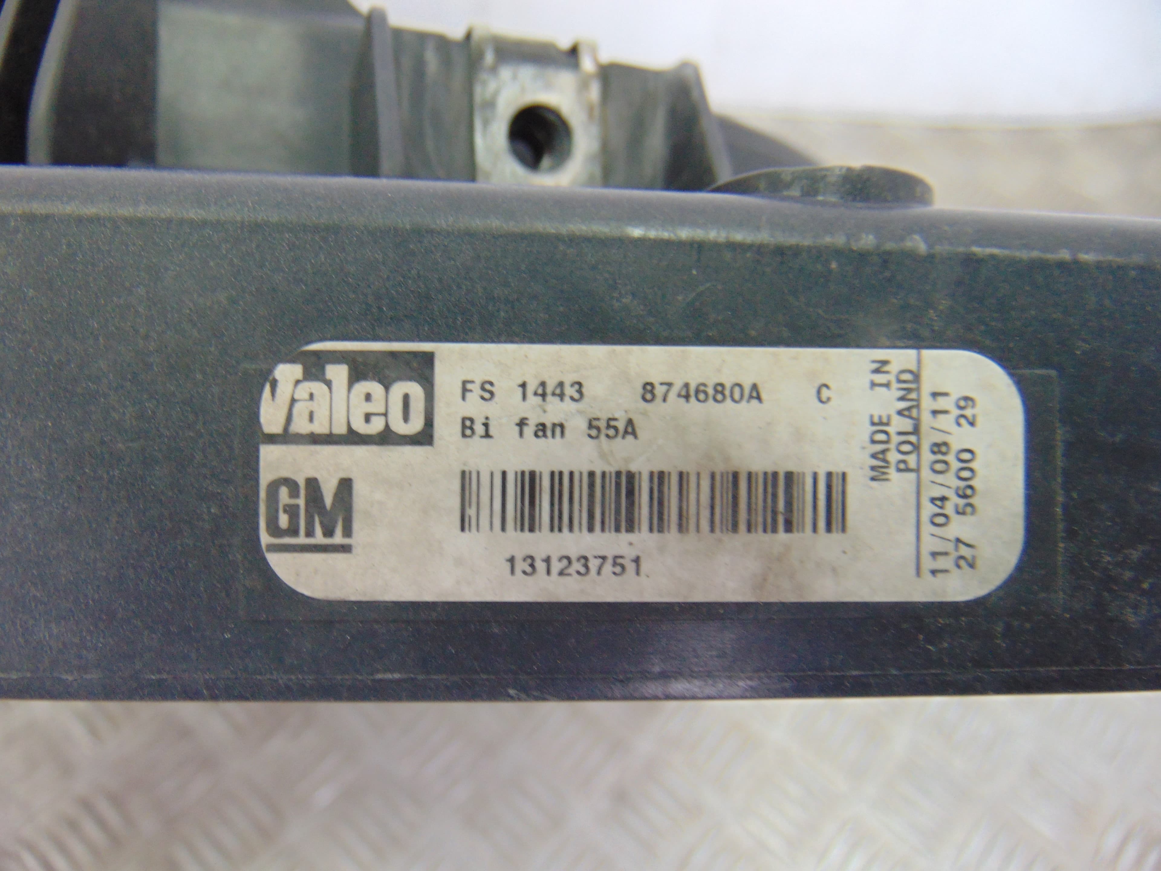 Electroventilador, Saab 9-3 Familiar Vector 2008, 13123751 usado 5