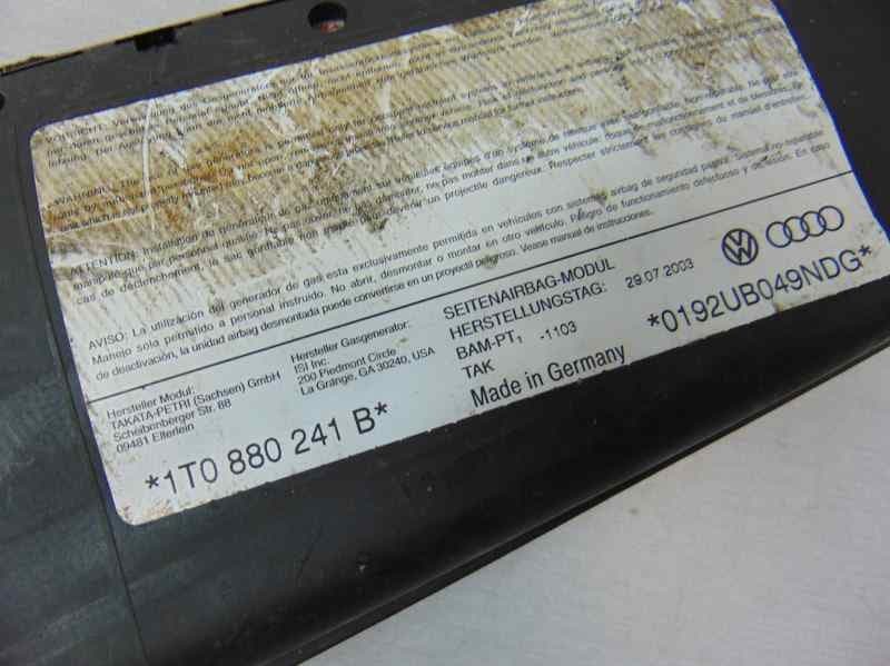 Airbag lateral izquierdo, 1T0880241B usado 5