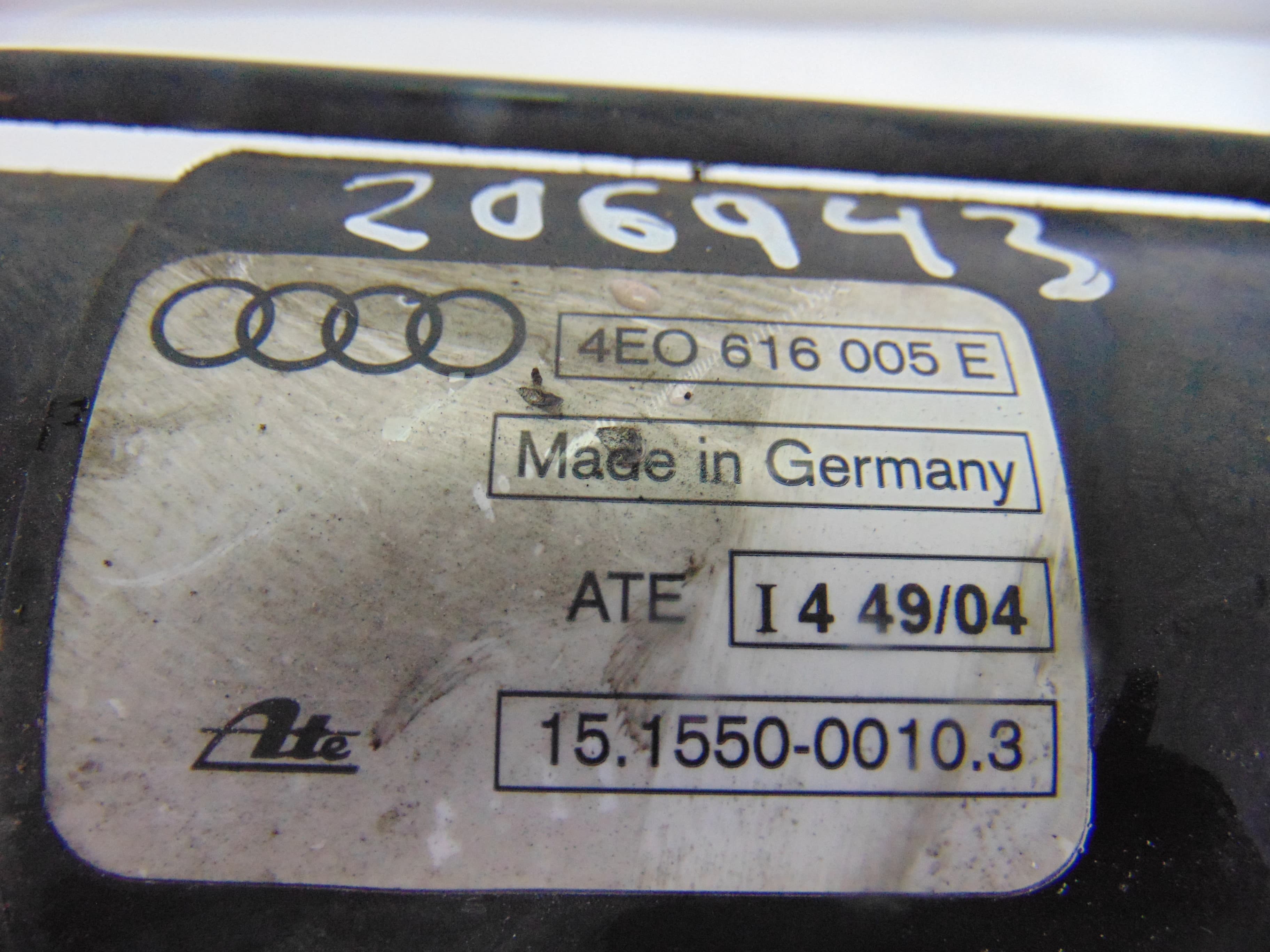 Bomba suspension, Audi A8 (4E) 3.0 TDI Quattro 2005, 4E0616005E usado 5