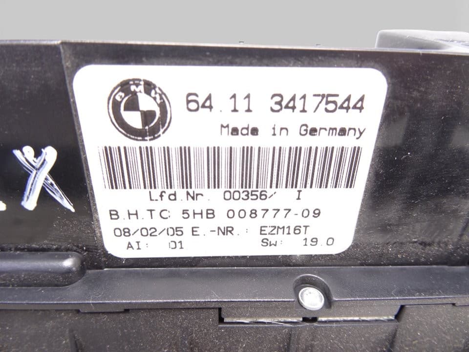 Mando climatizador, BMW Serie X3 (E83) 3.0d 2005, 3417544 usado 5