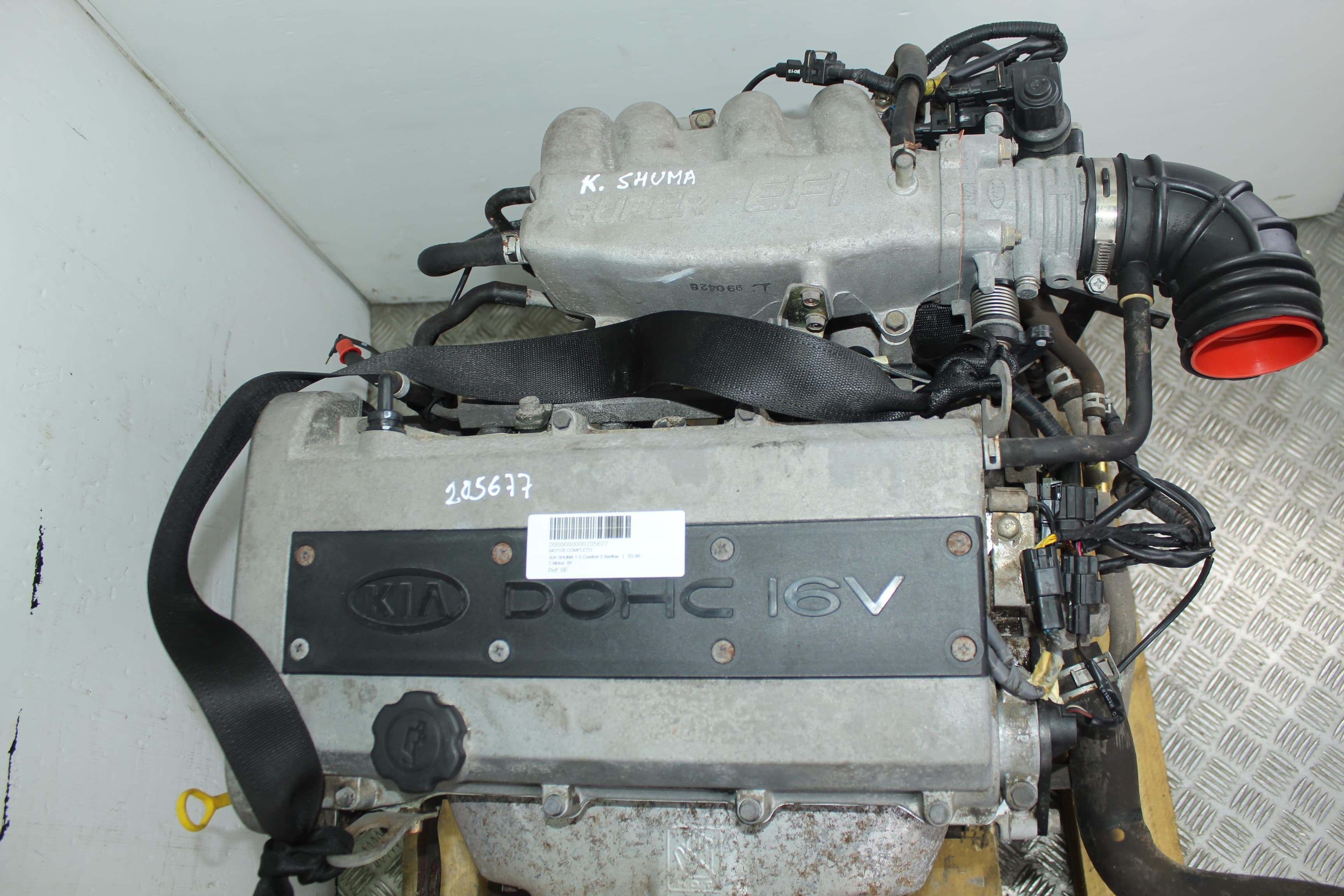 Motor completo, Kia Shuma 1.5 Comfort 5 Berlina 1999, BF usado 5