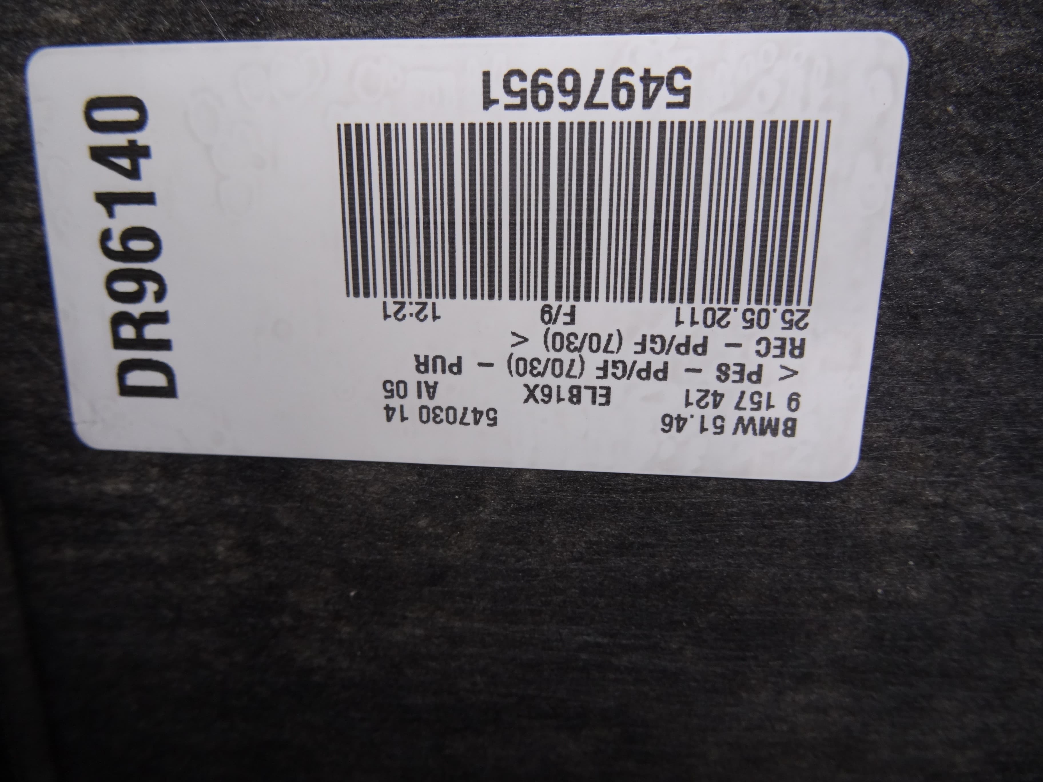 Bandeja trasera, BMW Serie 7 (F01/F02) 740d xDrive 2011, 9129056 usado 5