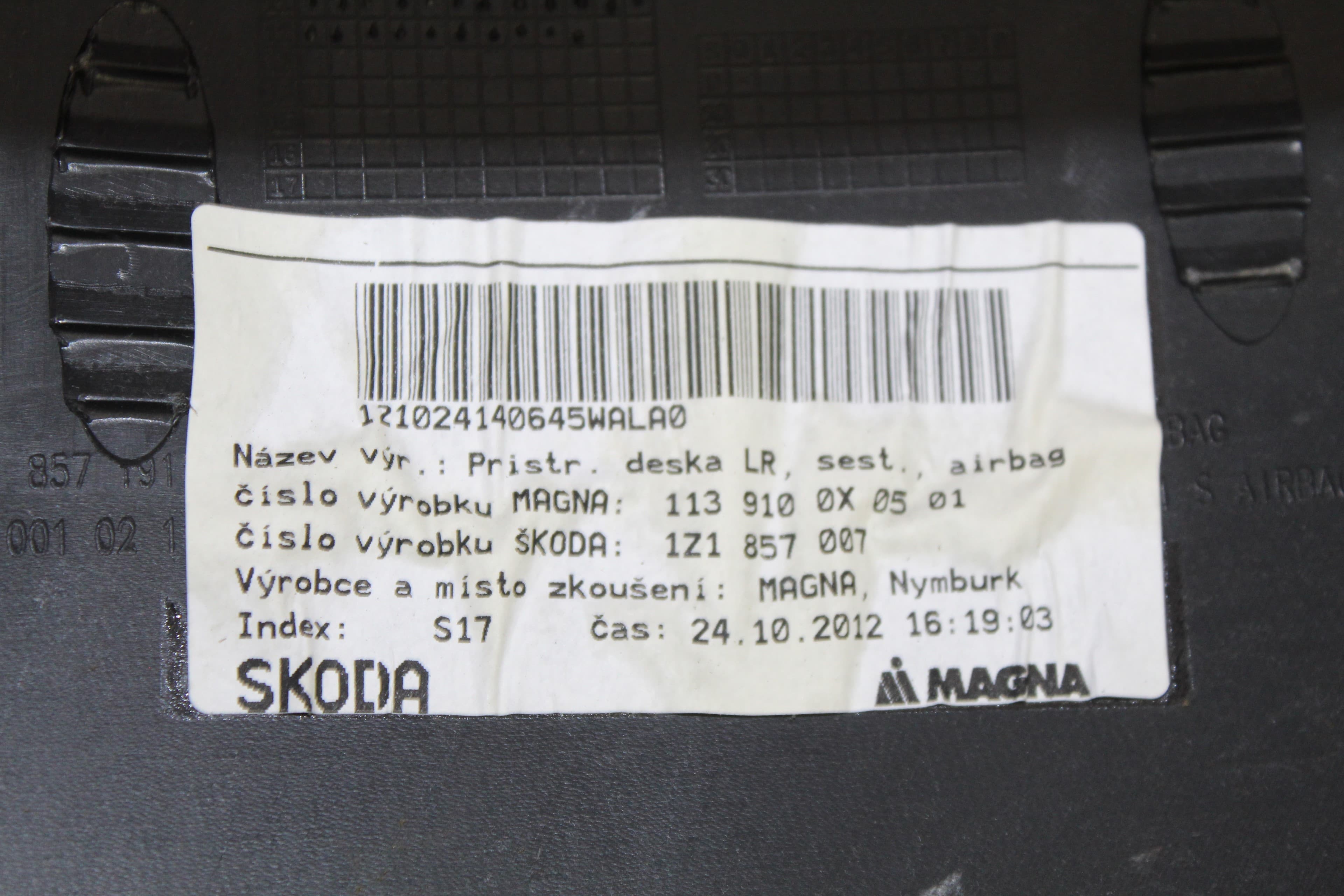 Kit airbag, Skoda Octavia Combi (1Z5) Ambition 2012 usado 7
