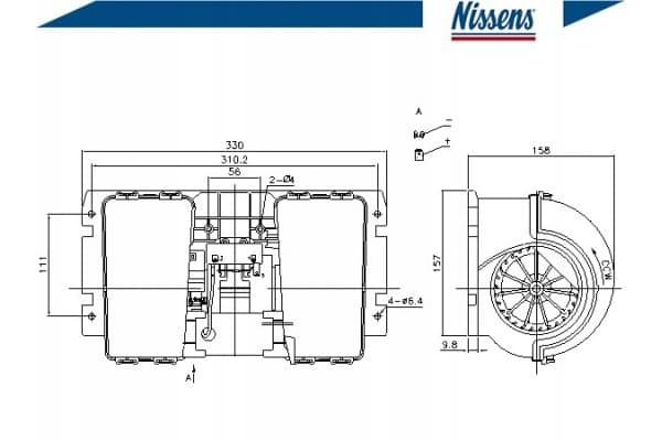 Ventilador interior Nissens 87146 nuevo 11