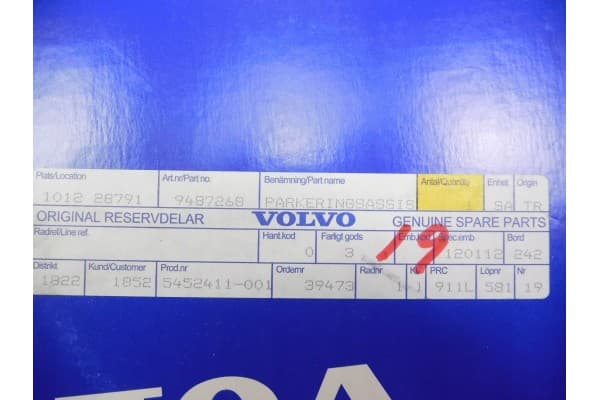 Kit de Cableado Sensor Pdc Volvo 9487268 nuevo 9
