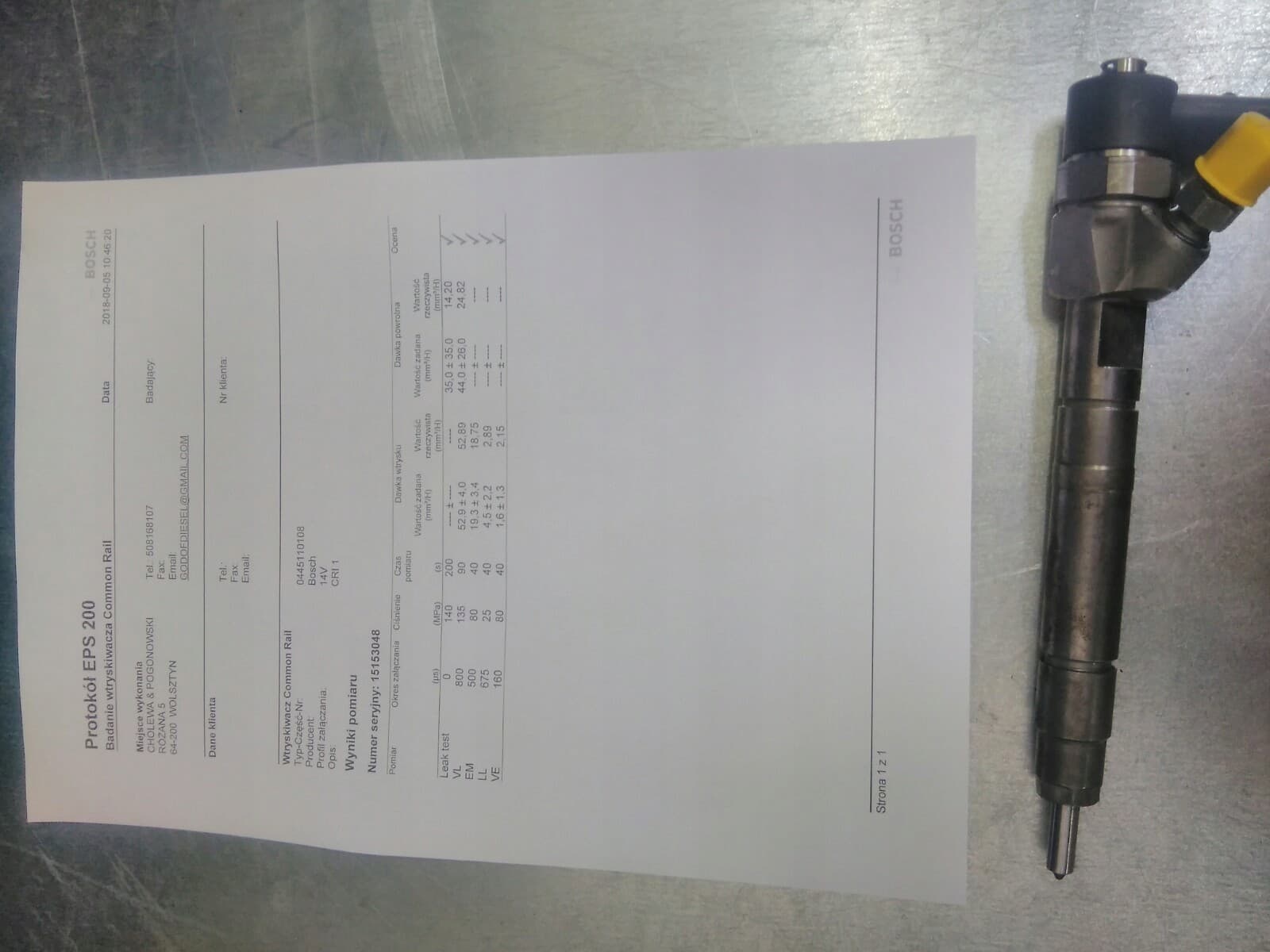 Inyector Bosch 0 445 110 139 nuevo 7