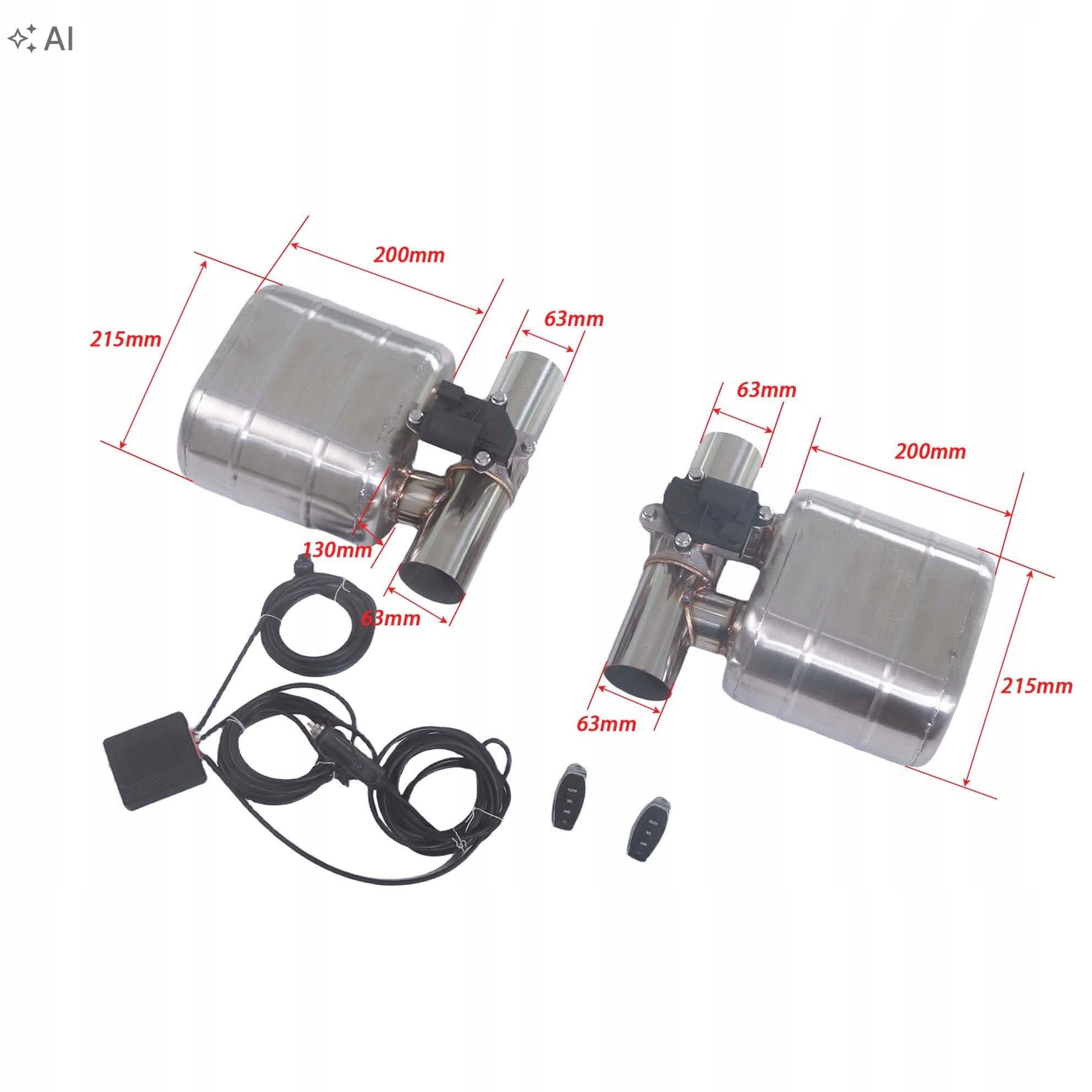 Silenciador Active Chamber Bypass 76mm/63mm nuevo