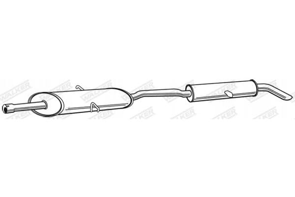 Silenciador final Walker 21521 nuevo 2