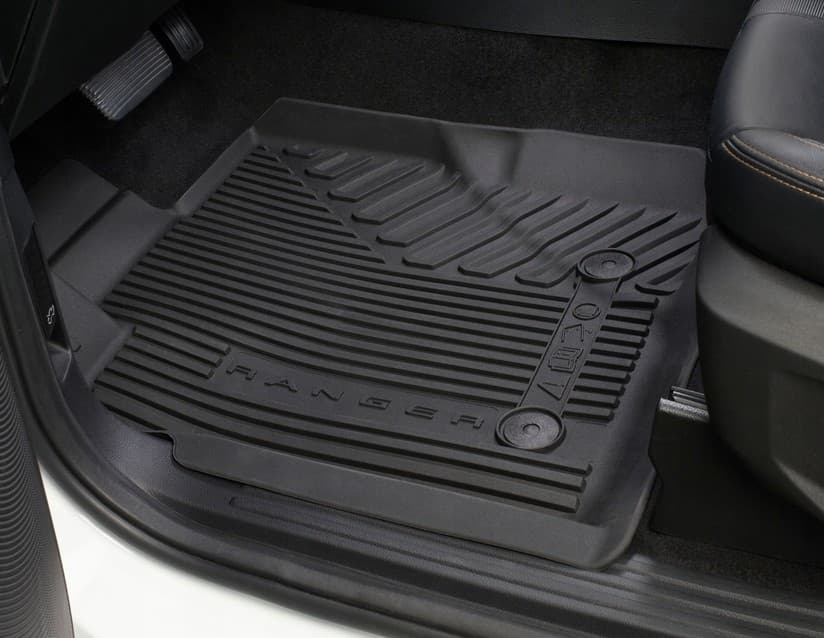 Alfombrillas de goma delanteras y traseras Ford Ranger 2022 nuevo 6