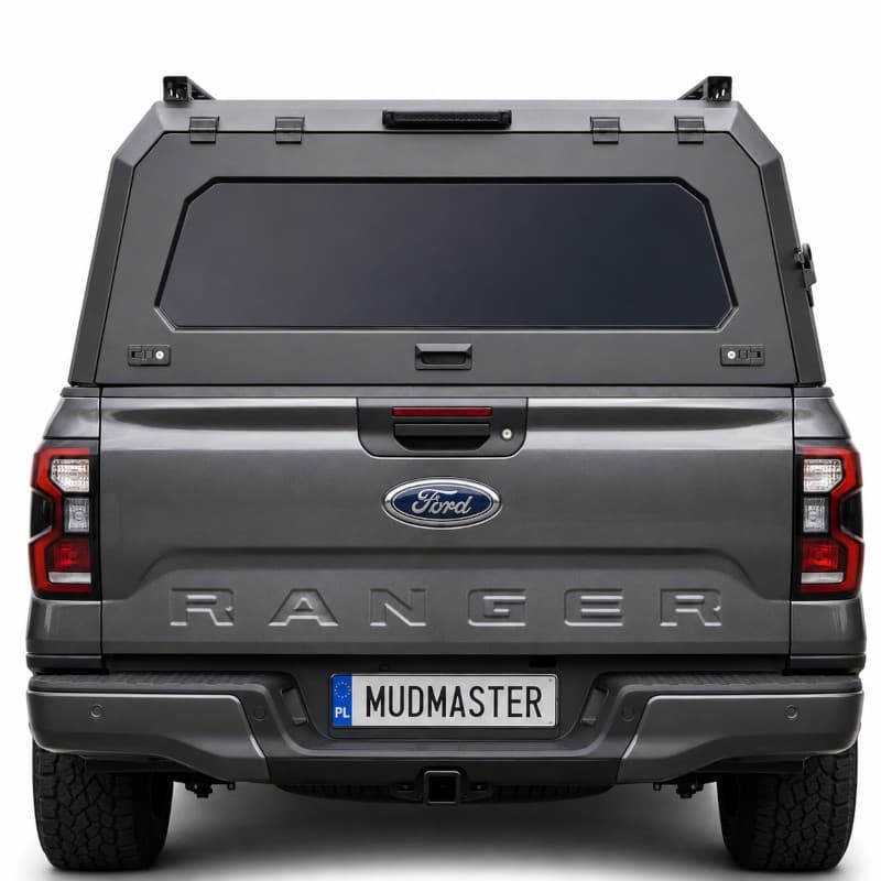 Cubierta de Carga de Aluminio Negra para Ford Ranger 2022 nuevo 10