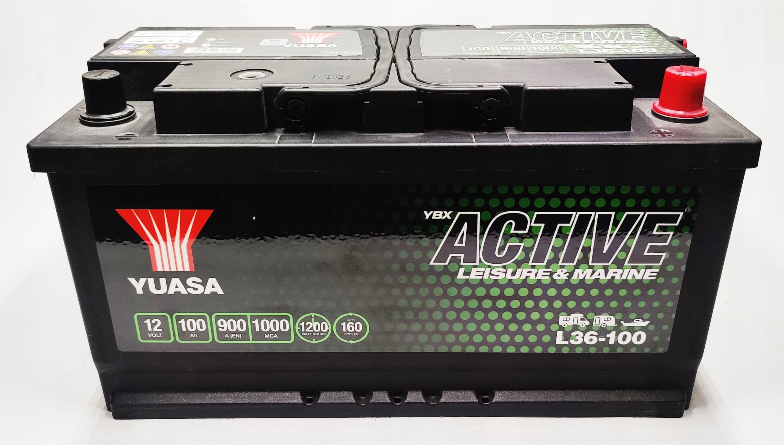 Batería 12V 100Ah 900A P Yuasa Active Leisure Marine L36-100 nuevo 4