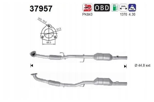 Catalizador AS 37957 nuevo 2