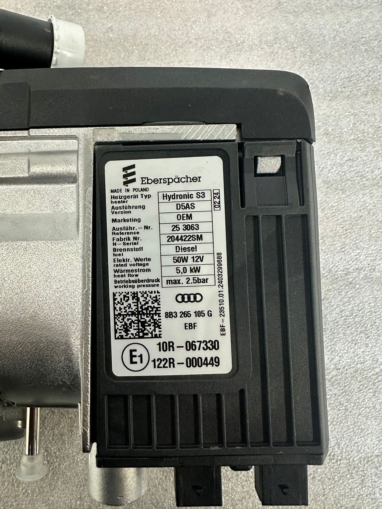 Calefactor estacionario OE Audi Webasto 8B3265081J usado 5