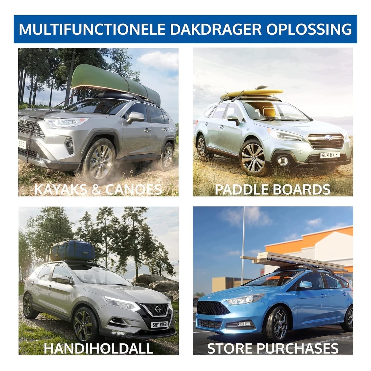 Portaequipajes Inflable HandiRack para Coches de Pasajeros nuevo 4