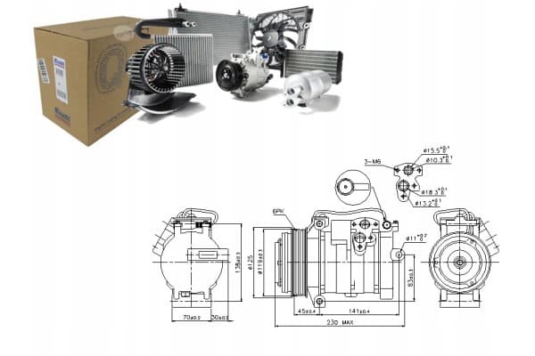 Compresor de Aire Acondicionado Nissens 89315 nuevo 8