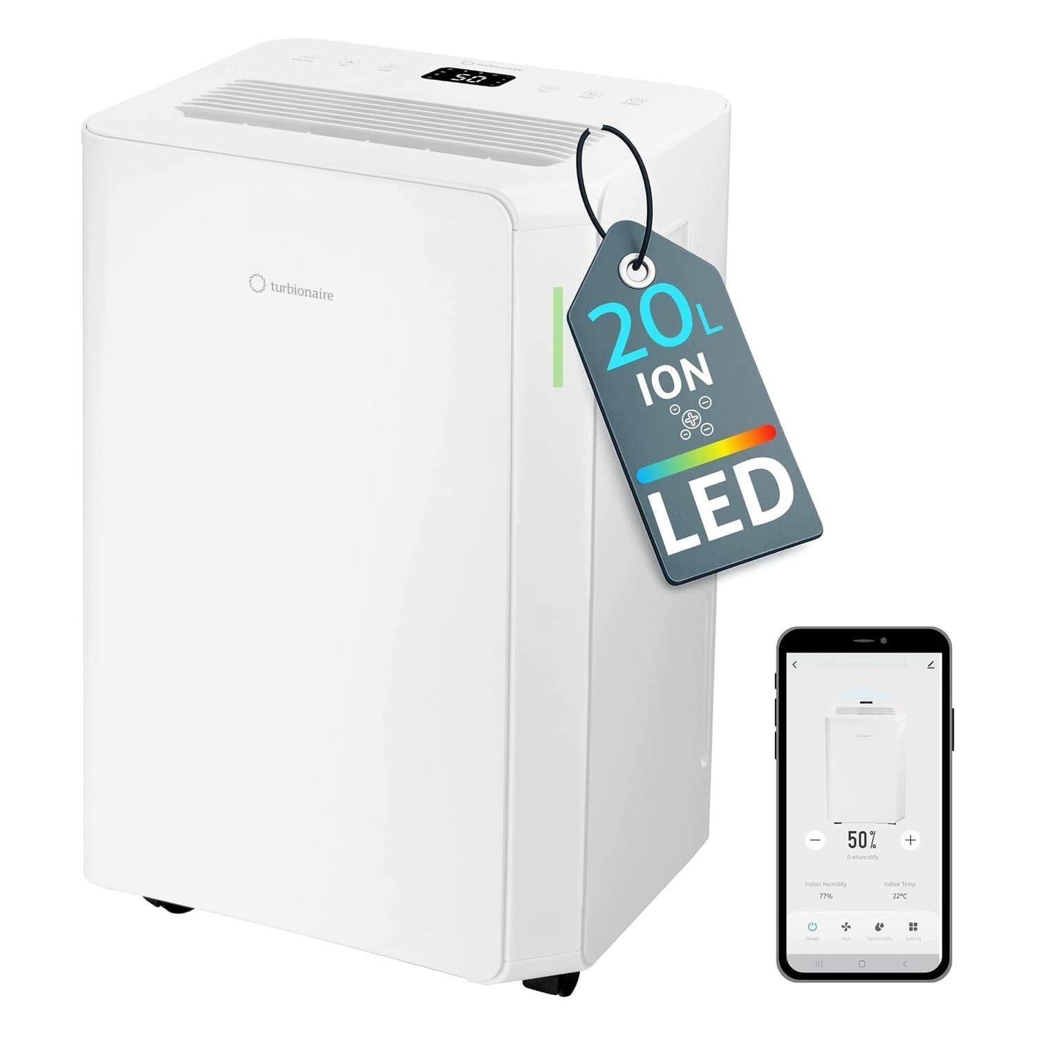 Deshumidificador 20 L WiFi Operación Silenciosa 41 dB nuevo