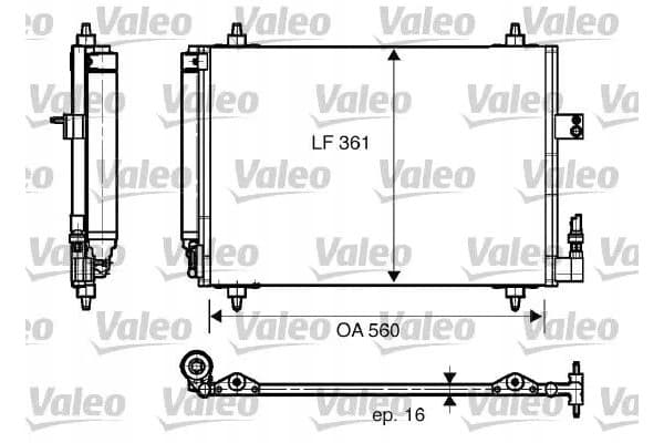 Condensador de aire acondicionado Valeo 817824 nuevo 2