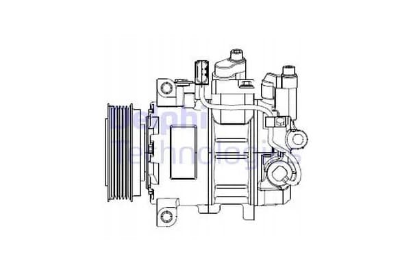 Compresor de aire acondicionado Delphi CS20474 nuevo 2