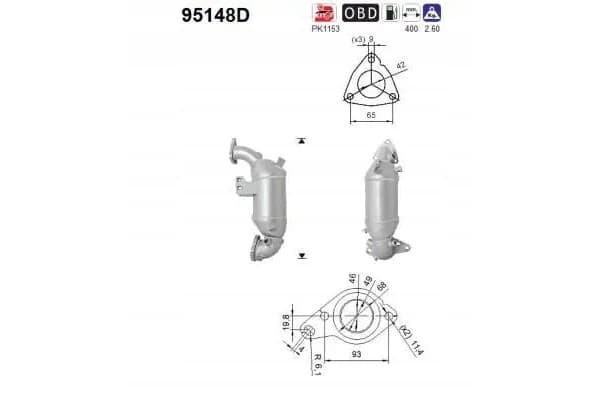 Catalizador AS 95148D nuevo 2