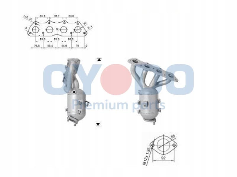 Catalizador Oyodo 10N0063-Oyo para Kia y Hyundai nuevo 8
