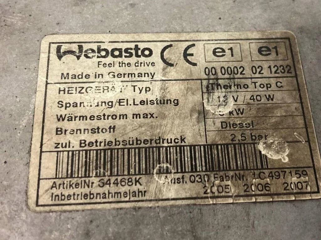 Webasto BMW X5 E53 M57N 3.0d 6918942 usado 7