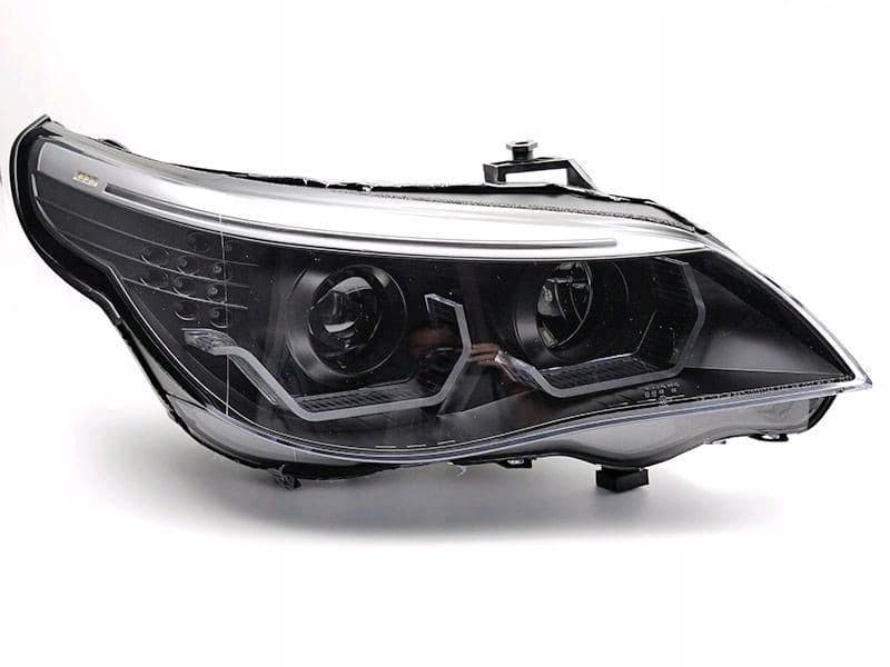 Faros delanteros Angel Eyes BMW E60 E61 03-07 Negro nuevo 6