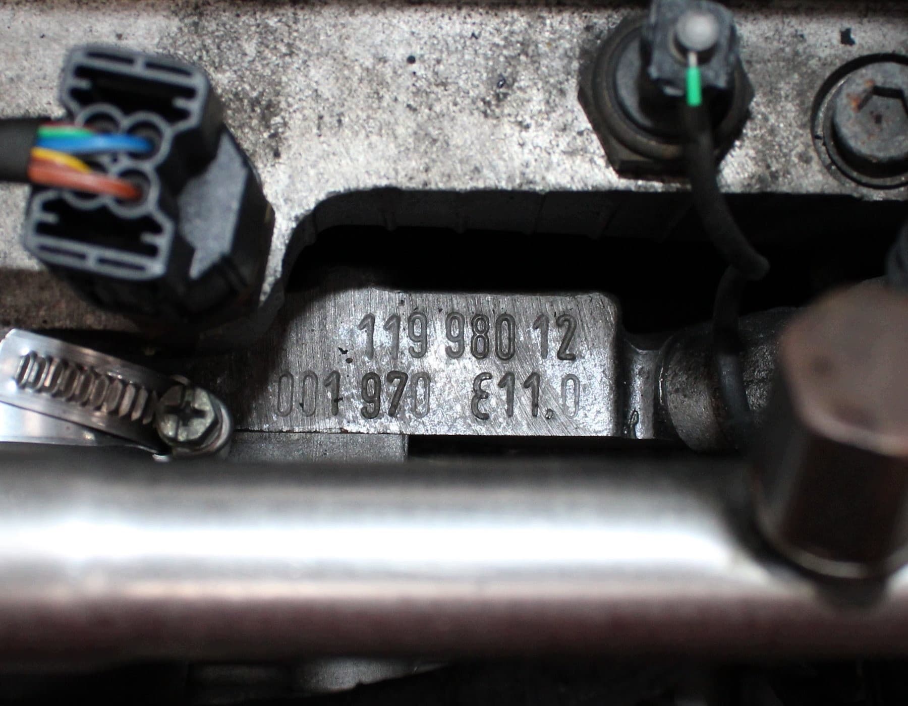 Motor de gasolina Mercedes W140 5.0 V8 M 119.980 completo usado 6