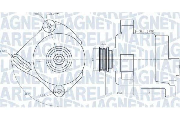 Alternador Magneti Marelli 063731886010 nuevo 2