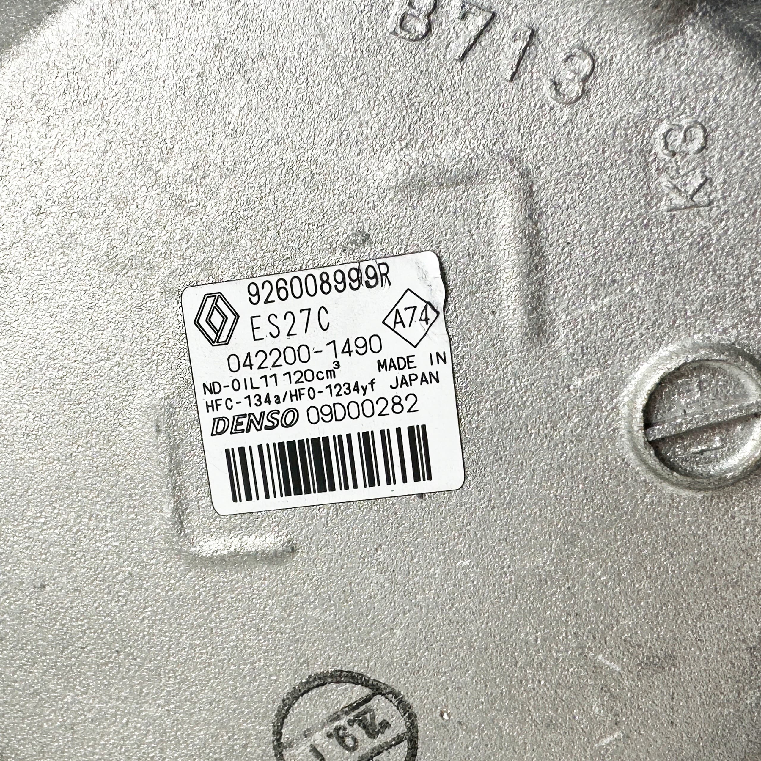 Compresor de aire acondicionado Renault Zoe 926008999R nuevo 6